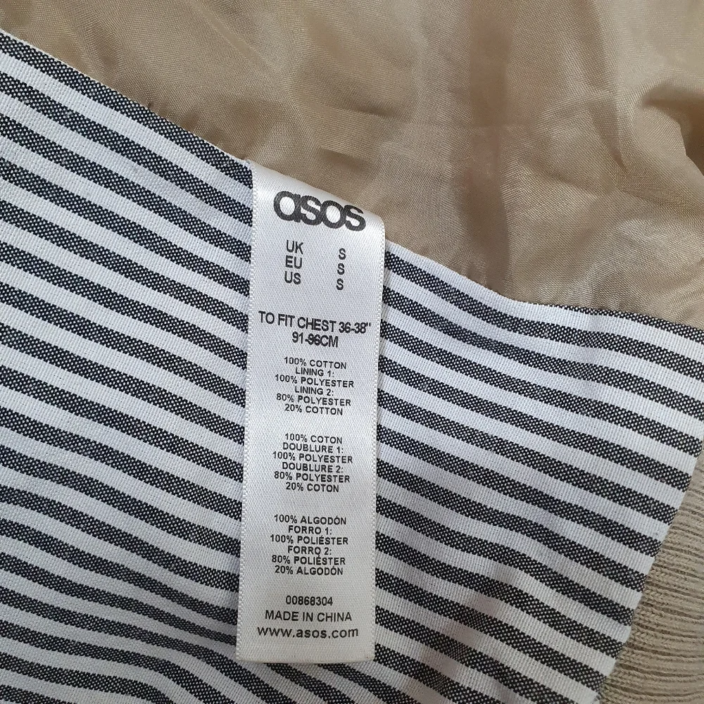 Asos bomber jacket size S beige - Picture 5 of 7